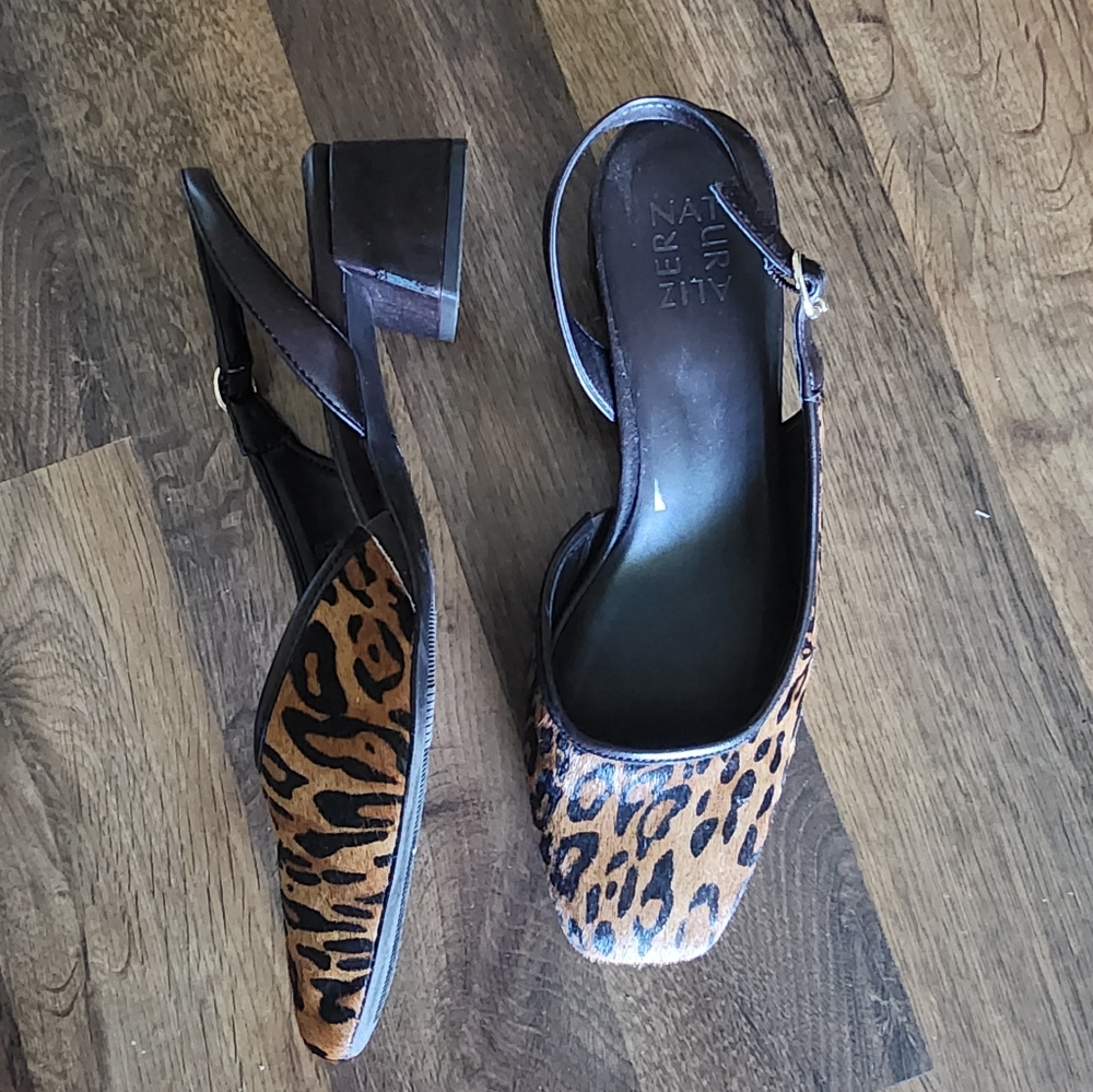 Naturalizer Leopard Print Slingback Block Heels - image 5